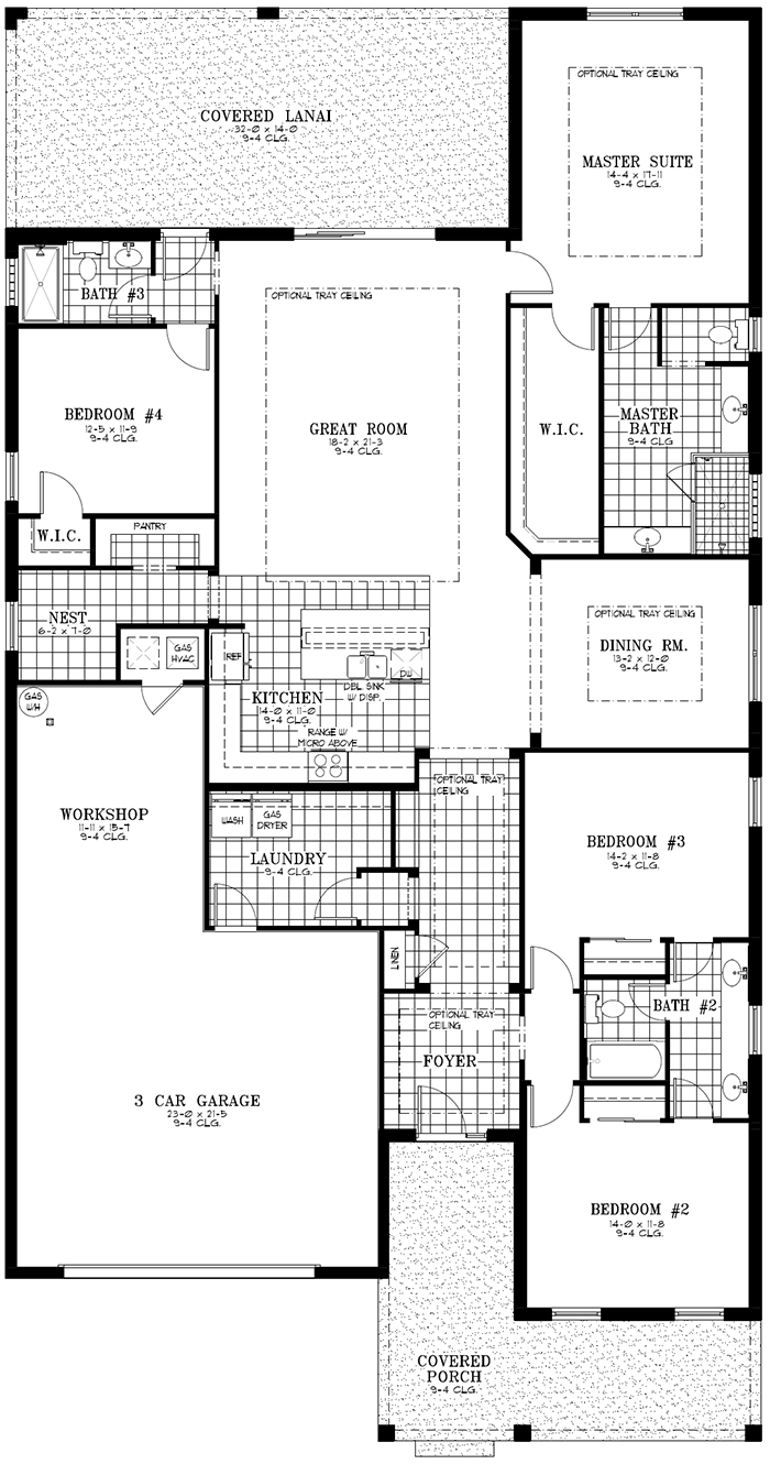 Calesa Township Floor Plans Ocala FL - Gardenia Home Model