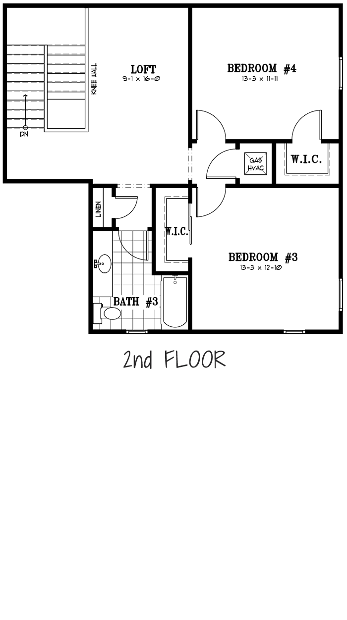 Calesa Township Floor Plans Ocala FL - Jasmine Home Model 2nd Floor