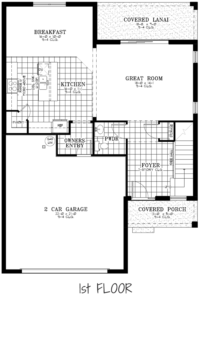 Calesa Township Floor Plans Ocala FL - Lapis Home Model 1st Floor