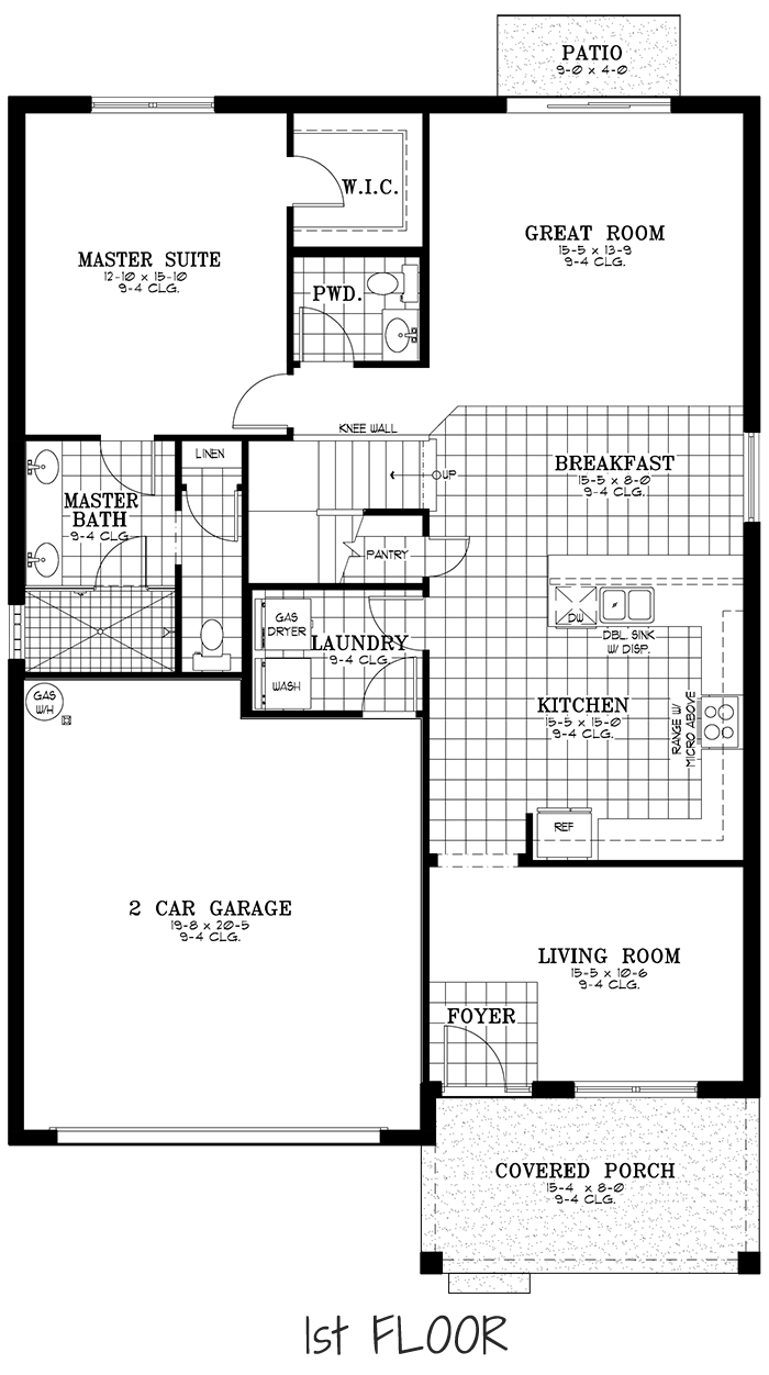 Calesa Township Floor Plans Ocala FL - Sable Home Model 1st Floor