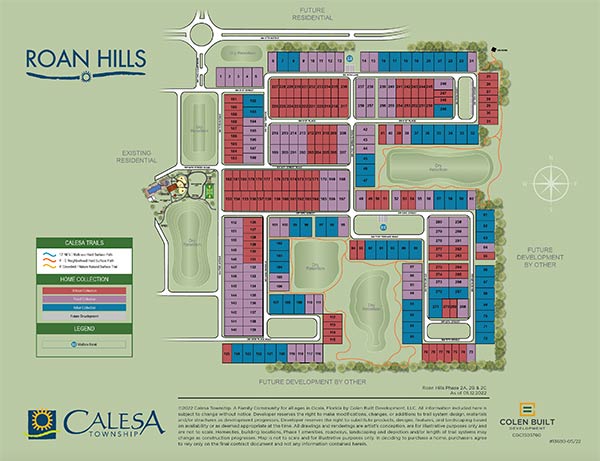 Calesa Township Roan Hills Site Plan 2A, 2B, 2C