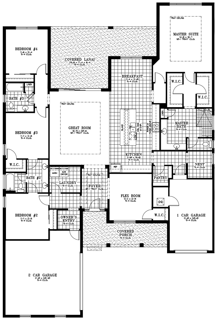 Calesa Township Floor Plans Ocala FL - Cypress Home Model