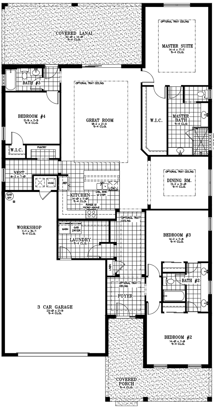 Calesa Township Floor Plans Ocala FL - Gardenia Home Model