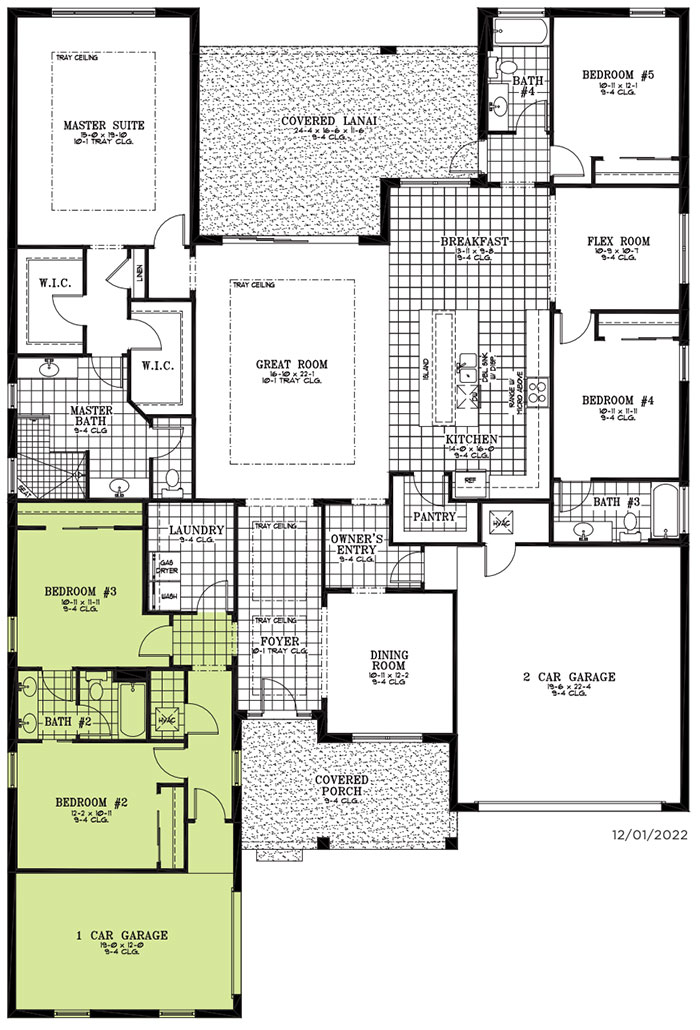 Calesa Township Floor Plans Ocala FL - Hawthorn Home Model