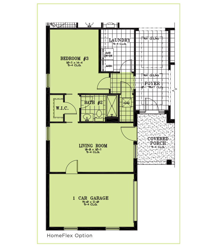 Calesa Township Floor Plans Ocala FL - Hawthorn HomeFlex Option Home Model