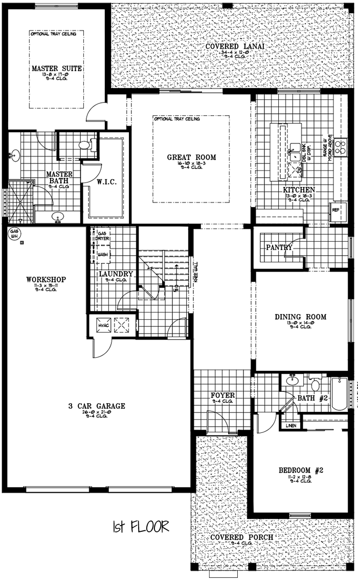 Calesa Township Floor Plans Ocala FL - Jasmine Home Model