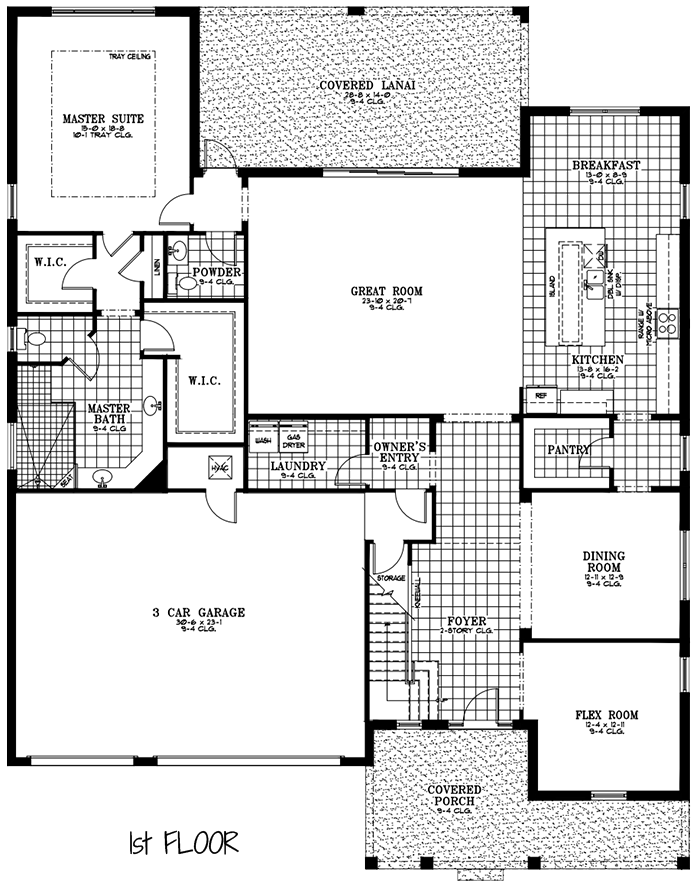 Calesa Township Floor Plans Ocala FL - Juniper first floor Home Model