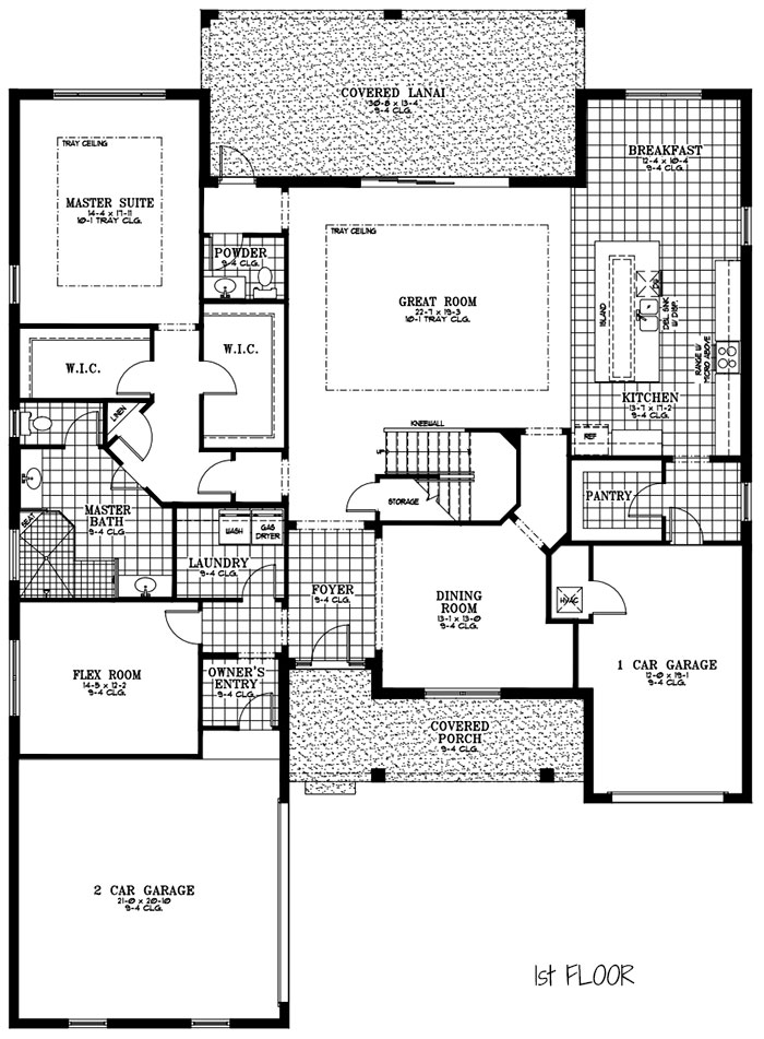 Calesa Township Floor Plans Ocala FL - Mulberry first floor Home Model