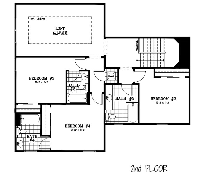 Calesa Township Floor Plans Ocala FL - Mulberry 2nd floor Home Model