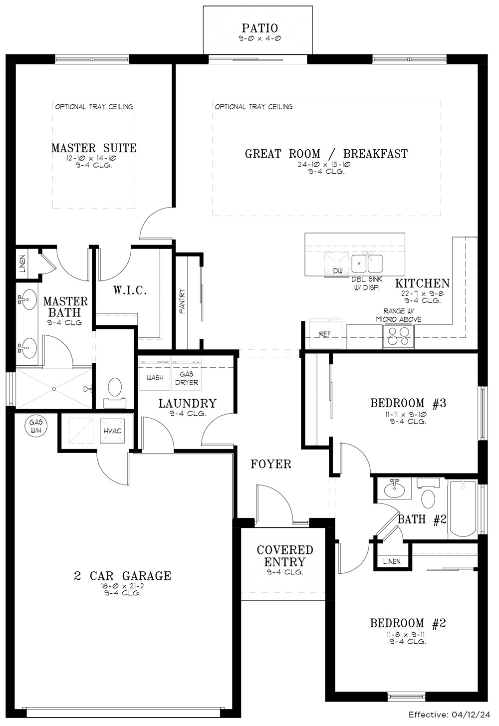 New Homes for Sale Ocala, FL at Calesa Township Amber New Home Floor Plans