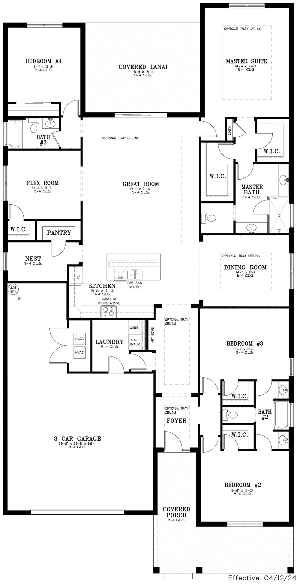 New Homes for Sale Ocala, FL at Calesa Township Larkspur New Home Floor Plans