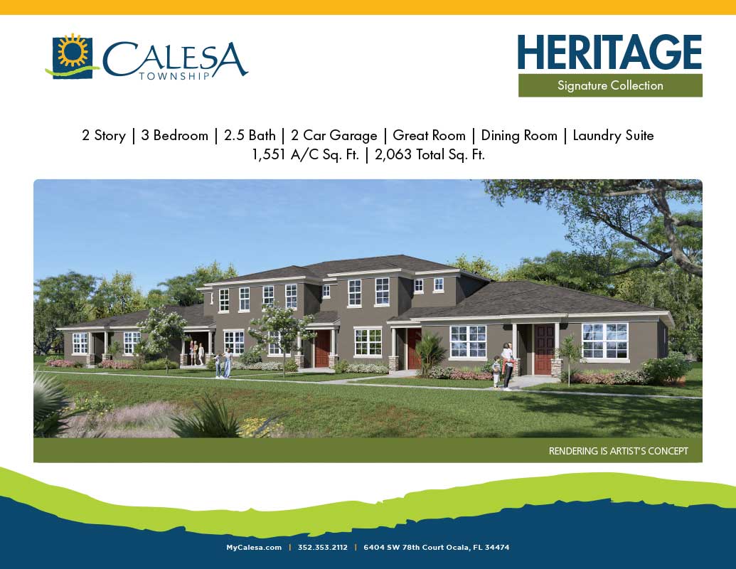 Heritage Floor Plan at Calesa Township
