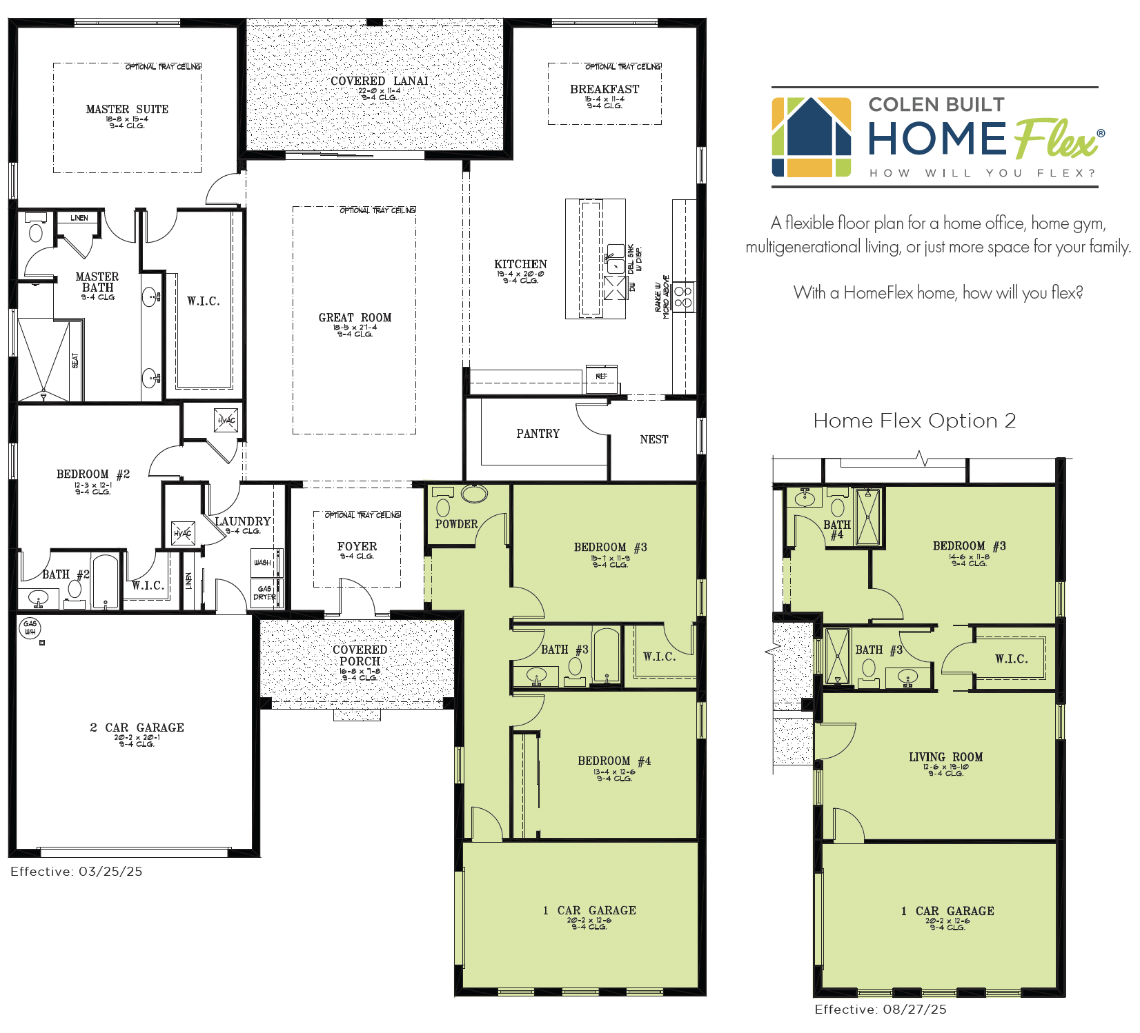 HomeFlex Option at Calesa Township Willow Floorplan